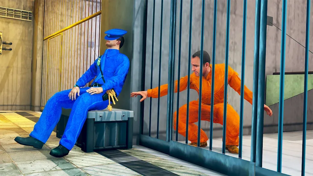 Prison Escape- Jail Break Game (Побег из тюрьмы 3D) [МОД Много денег] APK Android Screenshot 1