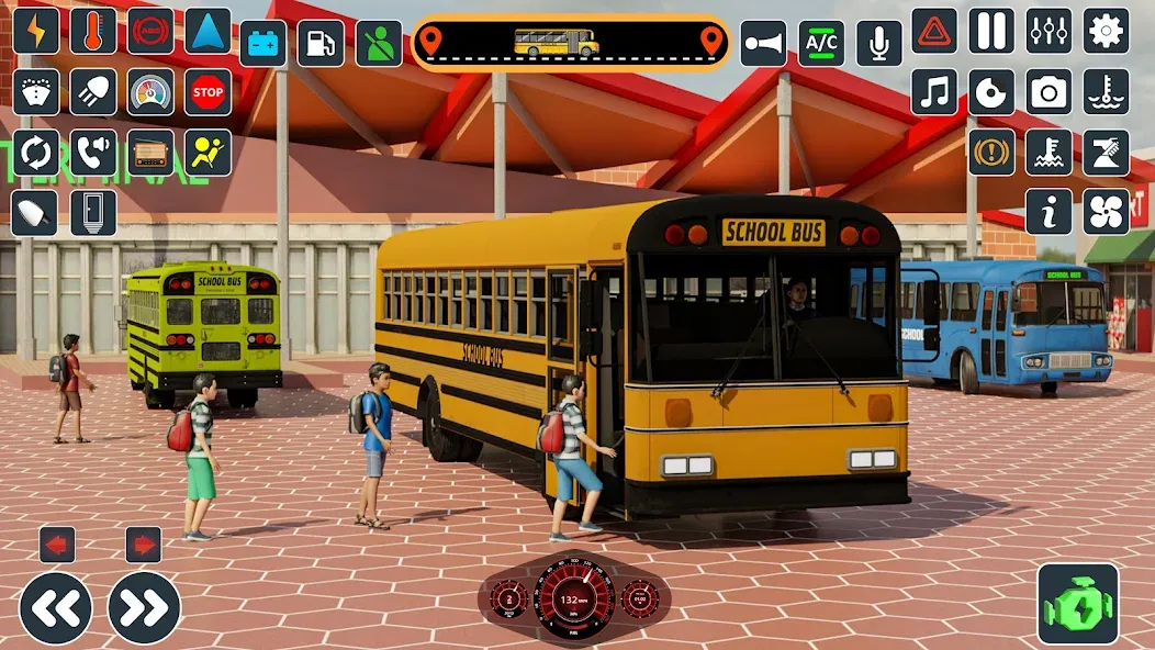 School Bus 3d : City Bus Games (Школьный автобус симулятор игры на автобусе) [МОД Premium] APK Android Screenshot 2
