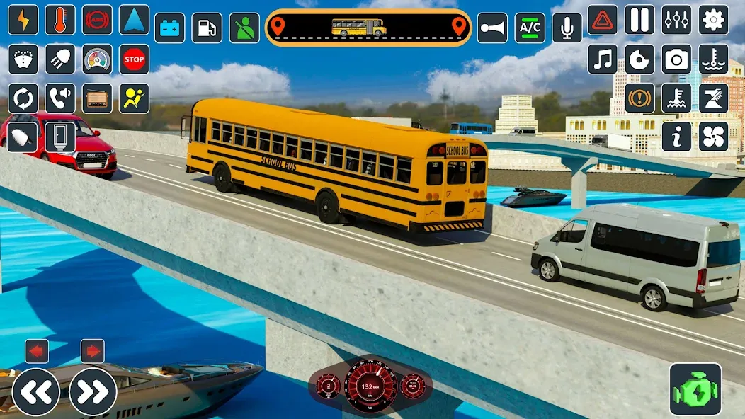 School Bus 3d : City Bus Games (Школьный автобус симулятор игры на автобусе) [МОД Premium] APK Android Screenshot 4