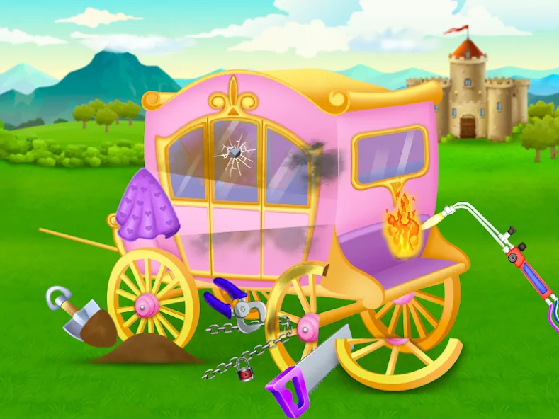 Princess house cleaning advent [МОД Все открыто] APK Android Screenshot 2