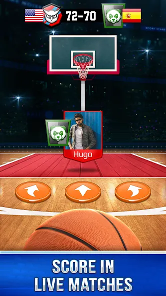 Basketball Rivals: Sports Game (Баскетбол Ривалс) [МОД Много денег] APK Android Screenshot 1