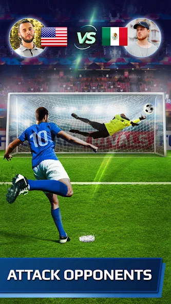 Football Rivals: Soccer Game (Футбольные соперники) [МОД Unlocked] APK Android Screenshot 1