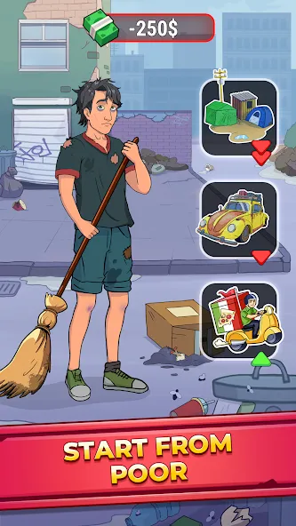 Rich Inc. Business & Idle Life [МОД Много денег] APK Android Screenshot 1