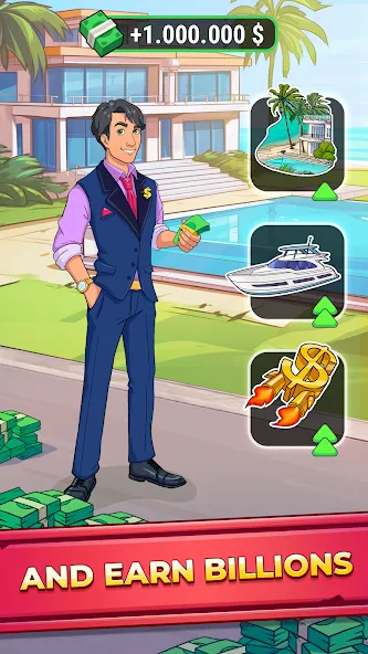 Rich Inc. Business & Idle Life [МОД Много денег] APK Android Screenshot 2