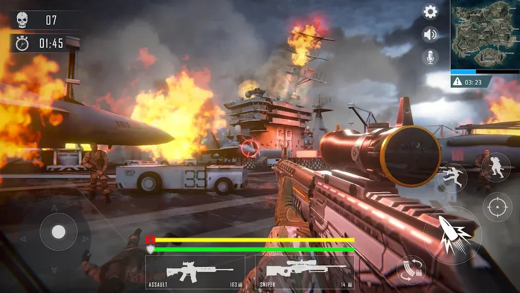 WarStrike (УорСтрайк ФПС Оффлайн Ган Гейм) [МОД Mega Pack] APK Android Screenshot 1
