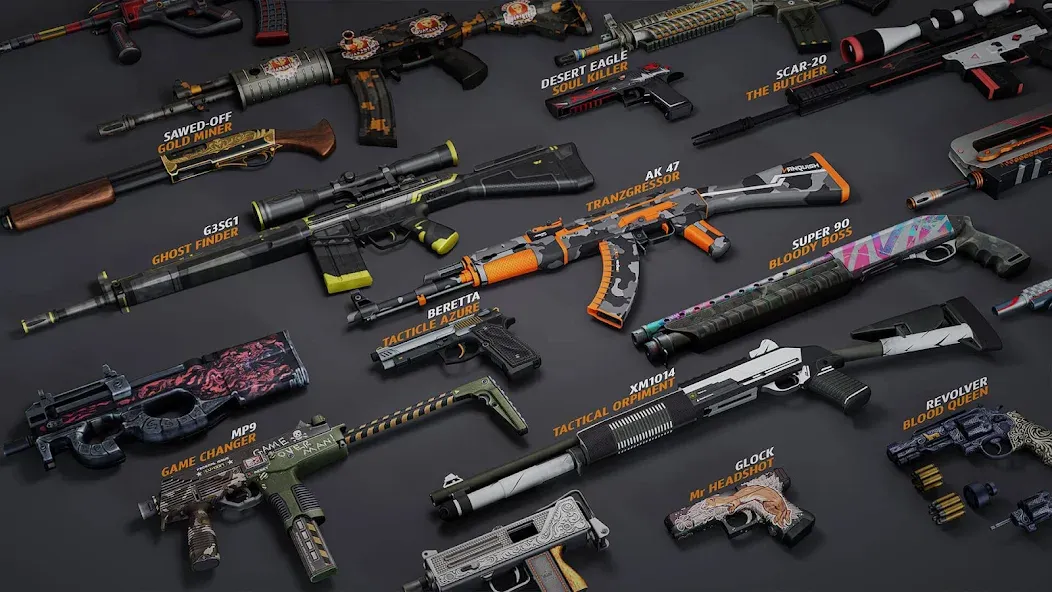 WarStrike (УорСтрайк ФПС Оффлайн Ган Гейм) [МОД Mega Pack] APK Android Screenshot 5