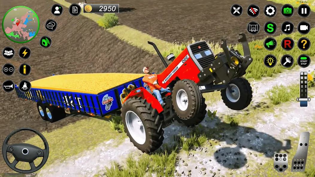 Real Farmer Tractor Drive Game (Фармер Трактор 3Д Фермерские Игры) [МОД Бесконечные монеты] APK Android Screenshot 2