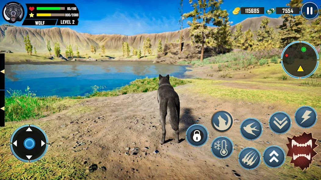 Wild Wolf Simulator Games [МОД Меню] APK Android Screenshot 2