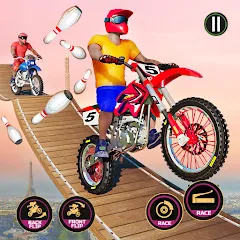 Motor Bike Stunt Racing Games (Мотор Байк Стант Гонки Игры) [МОД Premium] APK Android