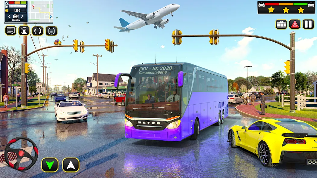 City Bus Simulator Bus Games (Сити Бас Симулятор Бас Игры) [МОД Бесконечные монеты] APK Android Screenshot 2