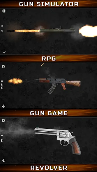 Gun Simulator : Tough Guns [МОД Unlocked] APK Android Screenshot 2
