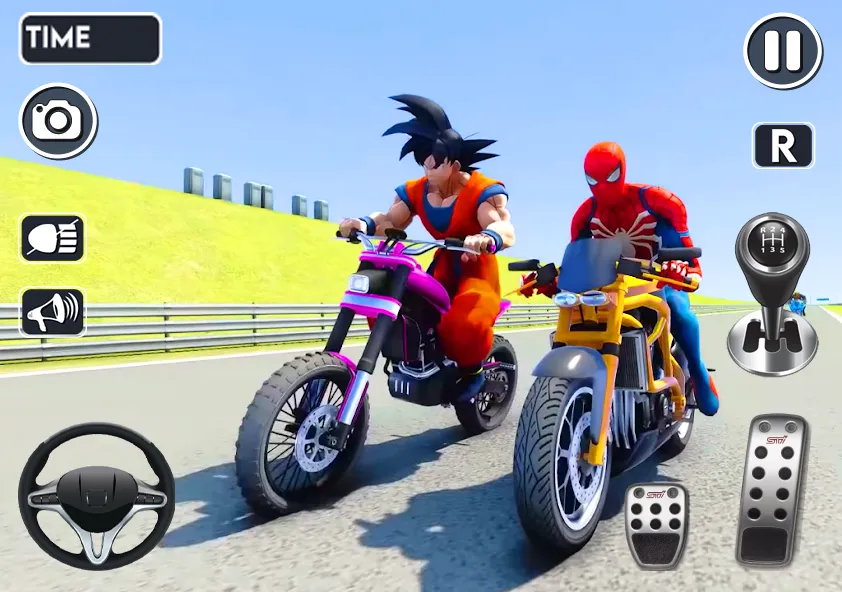 Spider Bike Stunt 3D Mega Ramp [МОД Premium] APK Android Screenshot 3