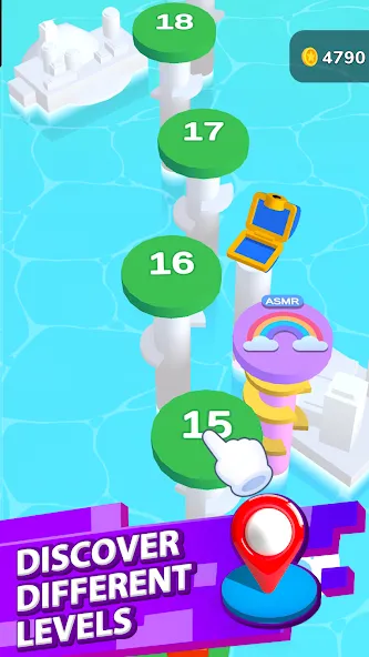 Helix Jump (Хеликс Джамп) [МОД Все открыто] APK Android Screenshot 3