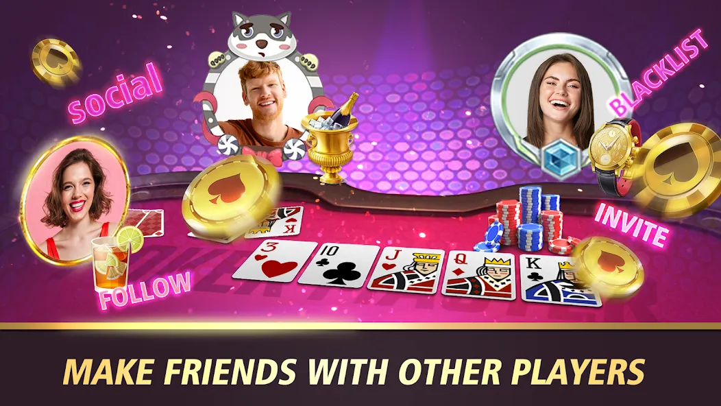 Poker Master Texas Holdem 2024 (Покер Мастер) [МОД Много денег] APK Android Screenshot 1