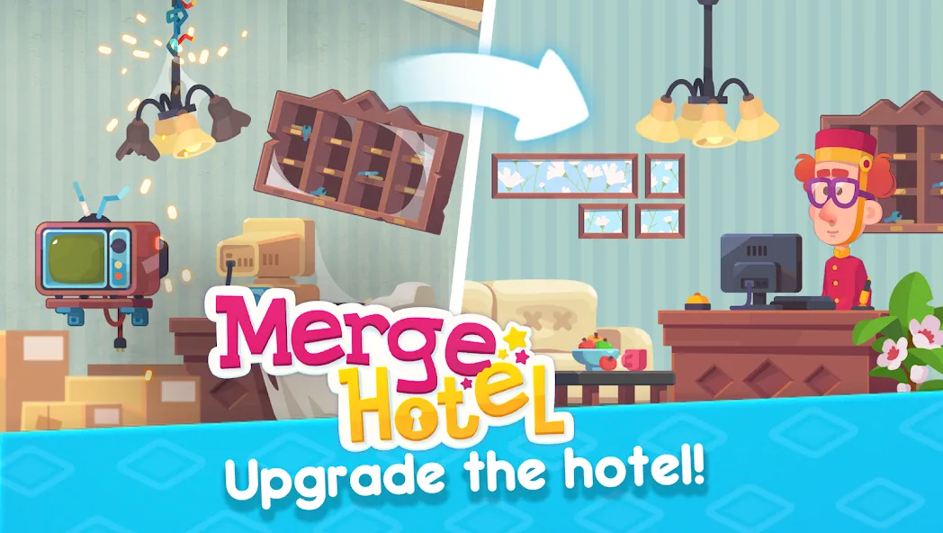 Merge Hotel: Family Story Game (Мердж Отель) [МОД Много денег] APK Android Screenshot 3
