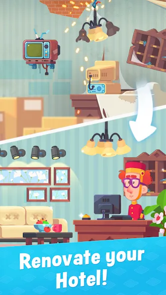 Merge Hotel: Family Story Game (Мердж Отель) [МОД Много денег] APK Android Screenshot 4