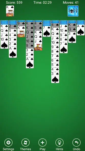 Spider Solitaire [МОД Меню] APK Android Screenshot 1