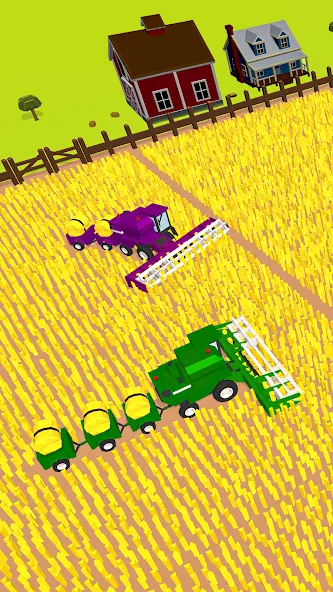 Harvest.io – 3D Farming Arcade [МОД Много денег] APK Android Screenshot 1