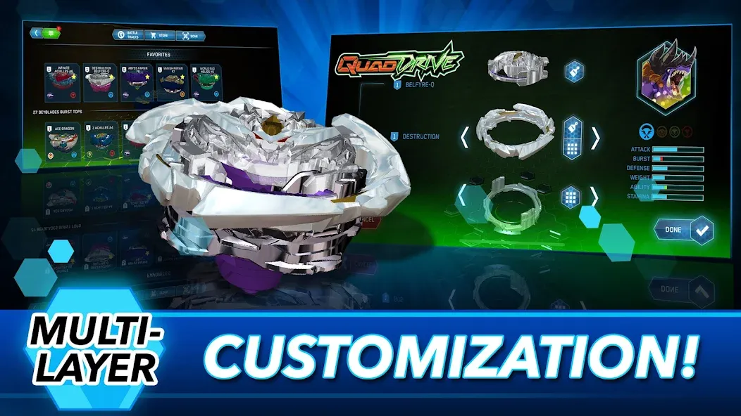 BEYBLADE BURST app (Бейблейд Брст приложение) [МОД Mega Pack] APK Android Screenshot 2