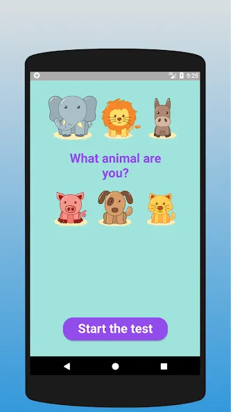 What animal are you? Test [МОД Premium] APK Android Screenshot 1