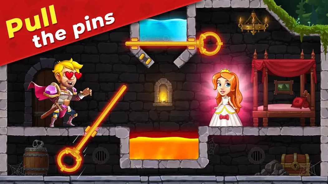 Mr. Knight: Pin Puzzles [МОД Бесконечные монеты] APK Android Screenshot 4