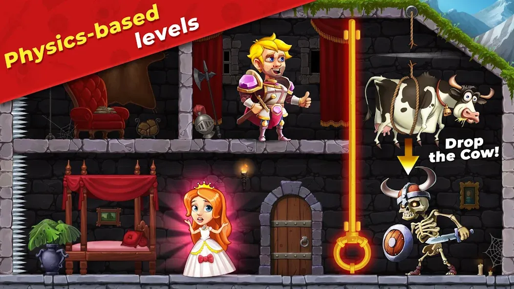 Mr. Knight: Pin Puzzles [МОД Бесконечные монеты] APK Android Screenshot 5