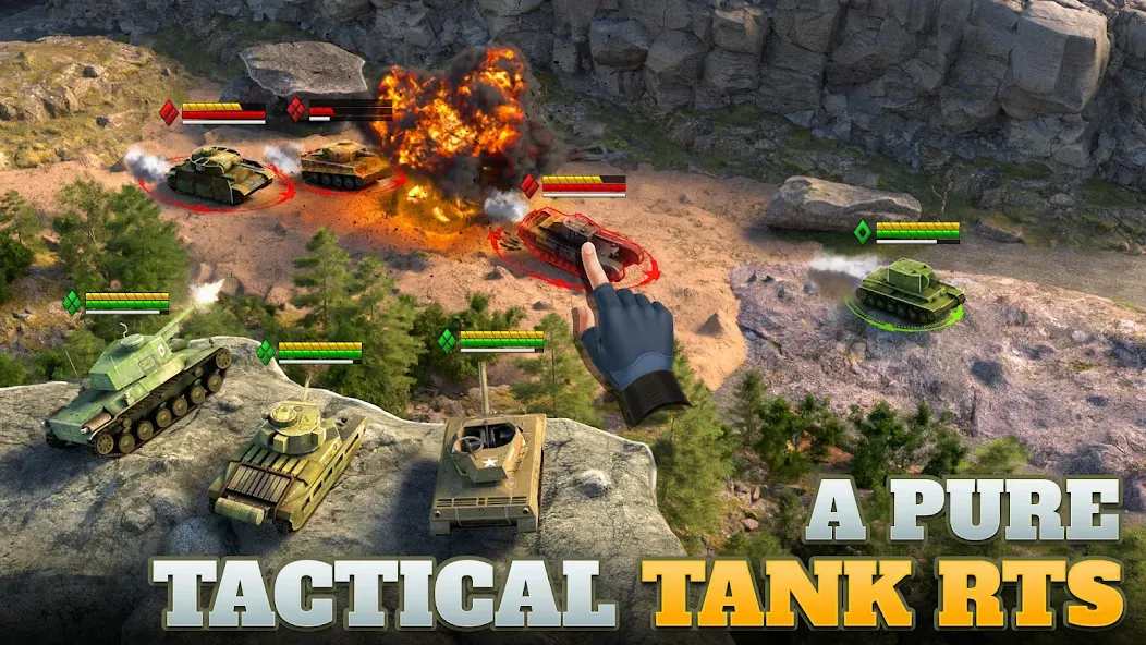 Tanks Charge: Online PvP Arena (Танковая атака) [МОД Много денег] APK Android Screenshot 1