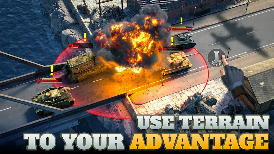 Tanks Charge: Online PvP Arena (Танковая атака) [МОД Много денег] APK Android Screenshot 2
