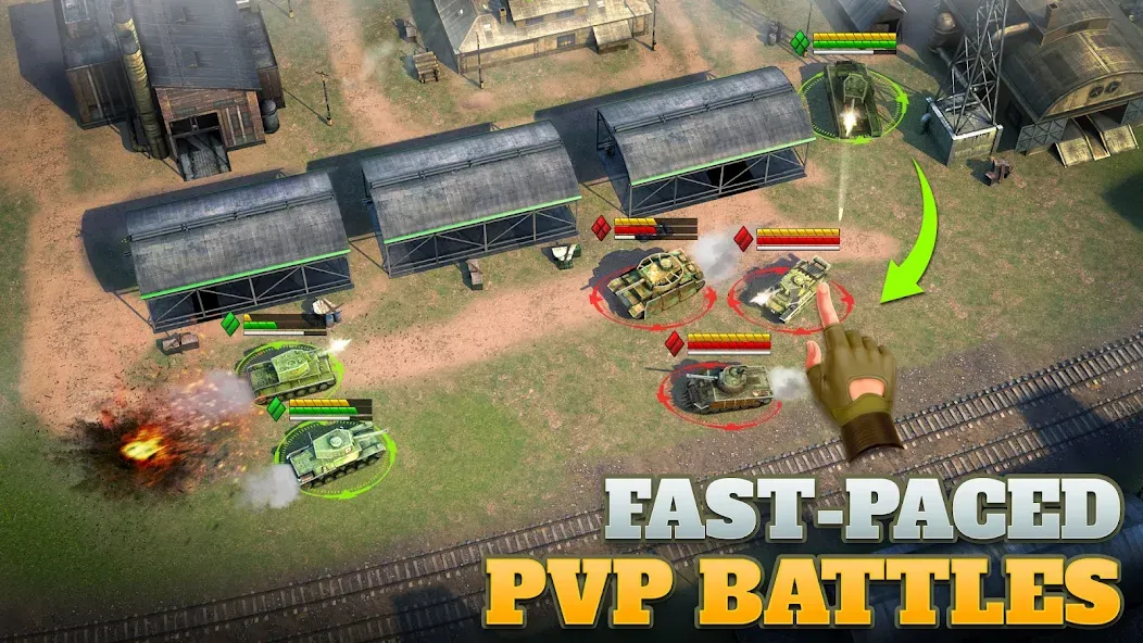 Tanks Charge: Online PvP Arena (Танковая атака) [МОД Много денег] APK Android Screenshot 3