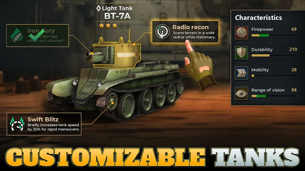 Tanks Charge: Online PvP Arena (Танковая атака) [МОД Много денег] APK Android Screenshot 5