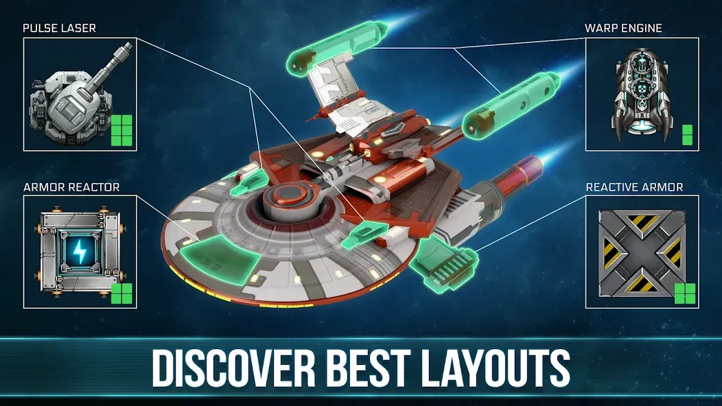 Space Arena: Construct & Fight (Спейс Арена) [МОД Premium] APK Android Screenshot 4