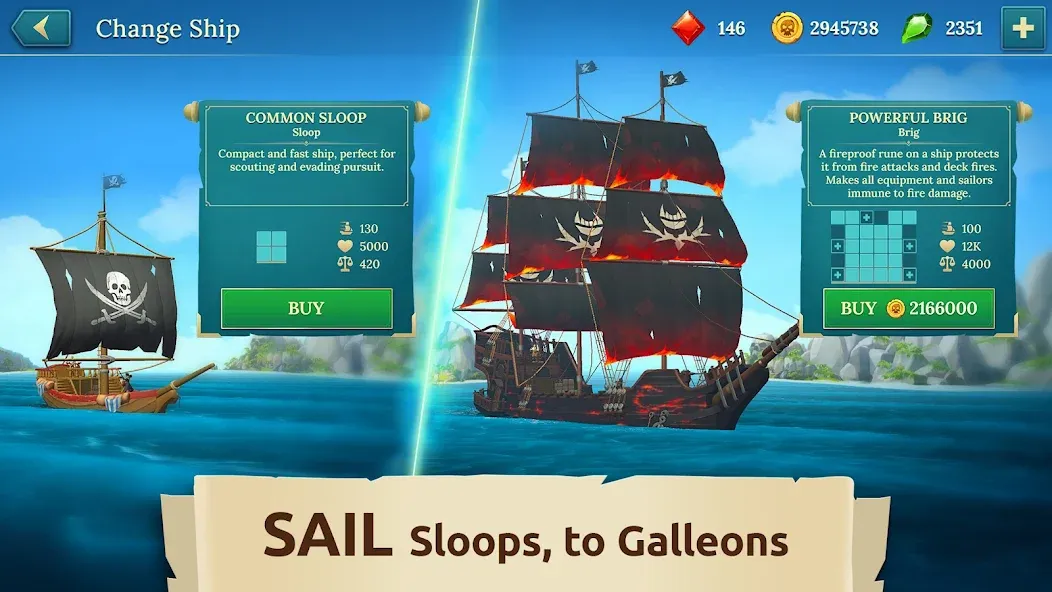 Pirate Ships・Build and Fight [МОД Premium] APK Android Screenshot 3