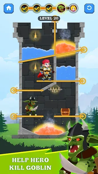 Hero Rescue (Герой Спасения) [МОД Unlocked] APK Android Screenshot 2