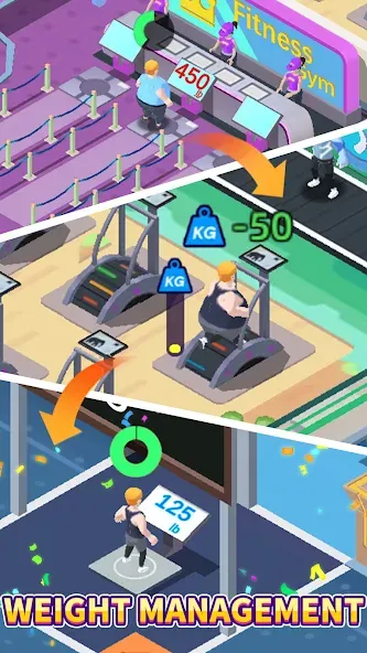 Fitness Club Tycoon (Фитнес Клуб Тайкун) [МОД Бесконечные монеты] APK Android Screenshot 1