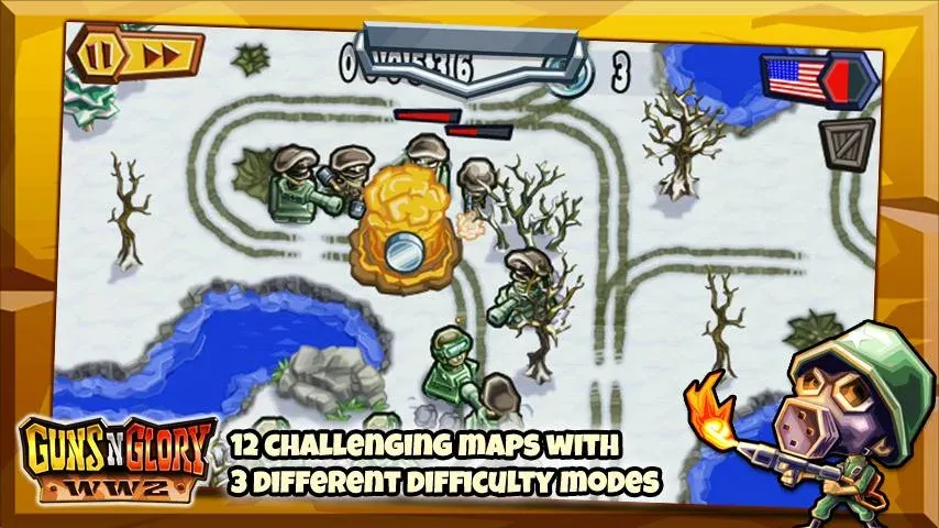 Guns'n'Glory WW2 [МОД Unlocked] APK Android Screenshot 3