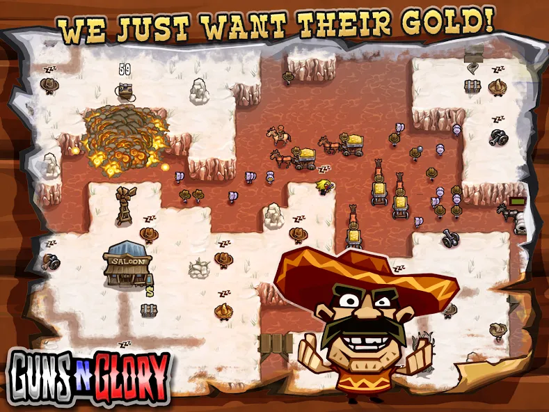 Guns'n'Glory [МОД Бесконечные монеты] APK Android Screenshot 3