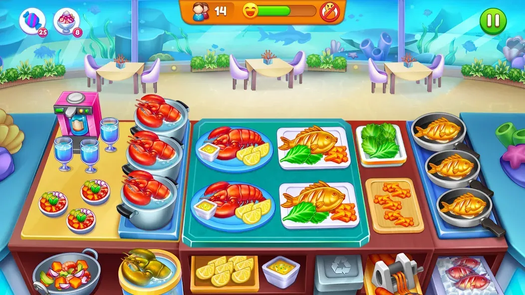 Cooking Restaurant Food Games [МОД Много денег] APK Android Screenshot 4