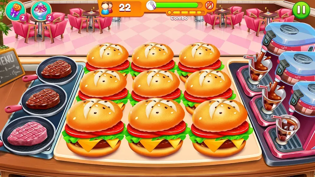Cooking Restaurant Food Games [МОД Много денег] APK Android Screenshot 5
