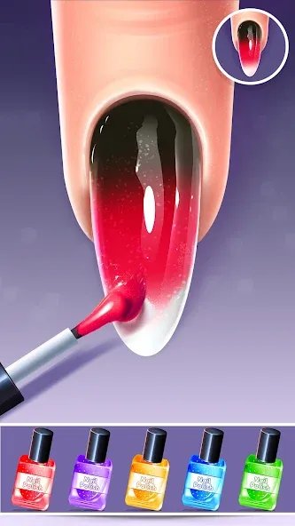 Nail Salon Fashion Makeup Game [МОД Mega Pack] APK Android Screenshot 3