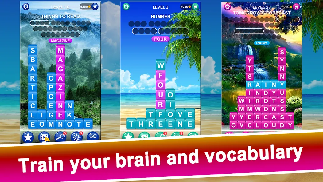 Word Tiles :Hidden Word Search [МОД Unlocked] APK Android Screenshot 4