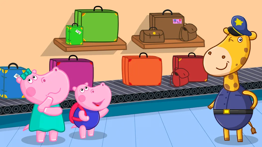 Hippo: Airport Profession Game [МОД Бесконечные монеты] APK Android Screenshot 2