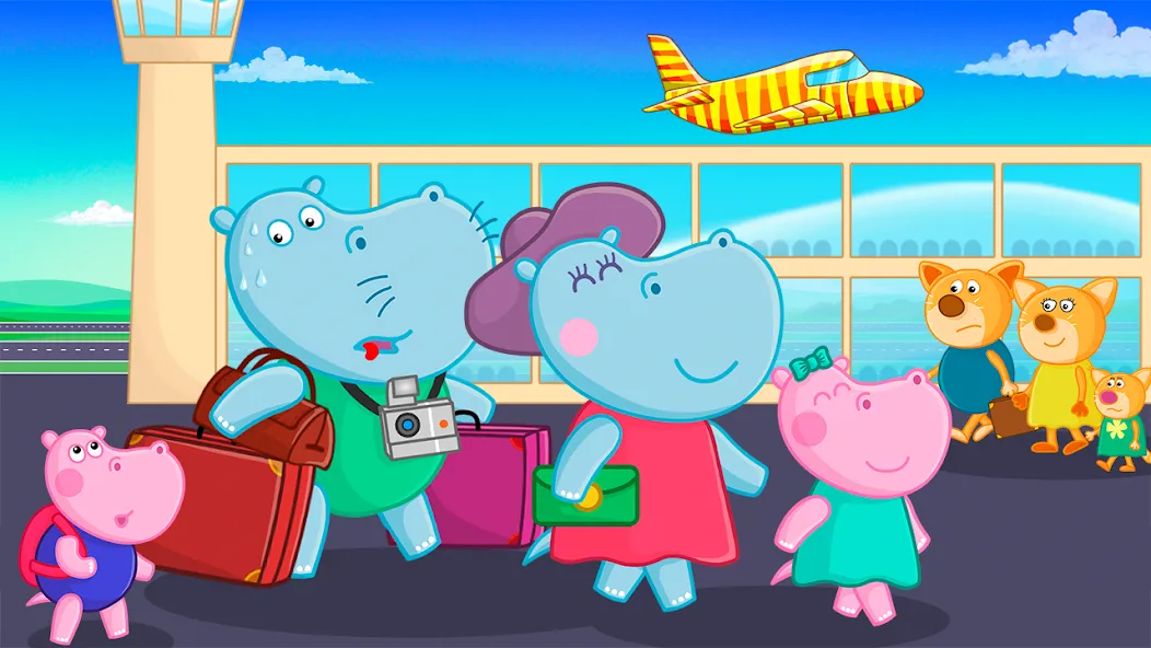 Hippo: Airport Profession Game [МОД Бесконечные монеты] APK Android Screenshot 4