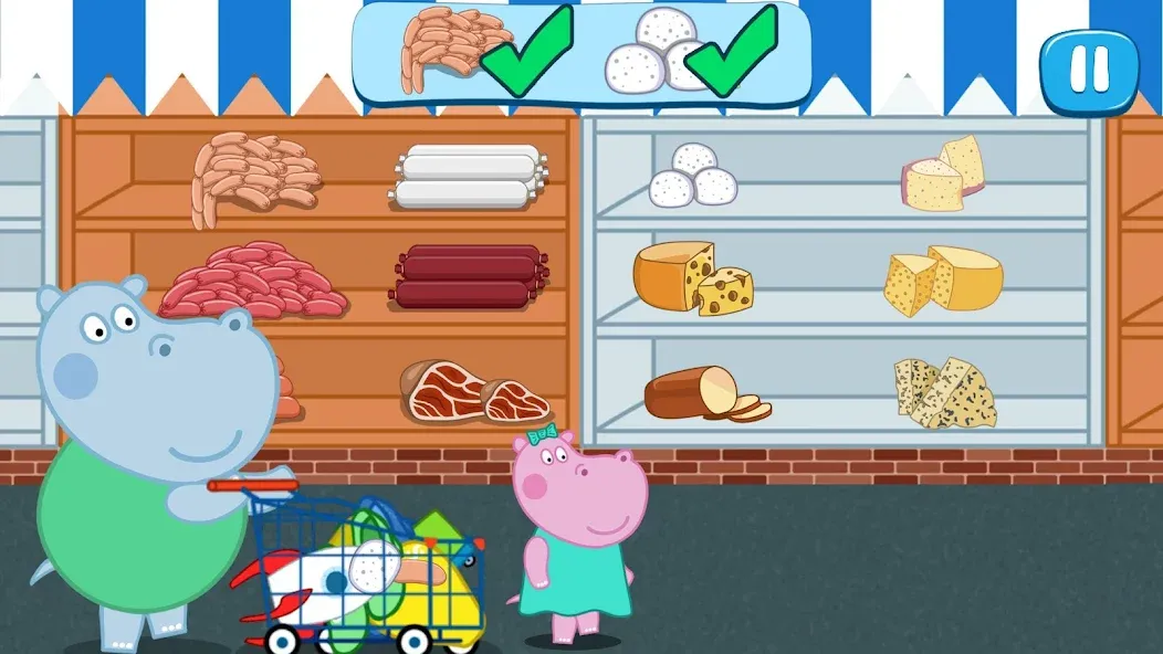 Kids Supermarket: Shopping [МОД Все открыто] APK Android Screenshot 3