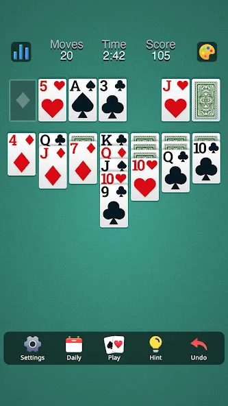 Classic Solitaire - Klondike (Солитер Клондайк Классик) [МОД Меню] APK Android Screenshot 3