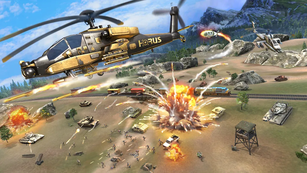 World War: Fight For Freedom (Всемирная война) [МОД Все открыто] APK Android Screenshot 2