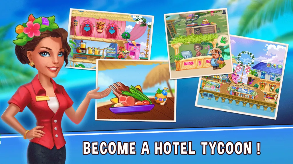 Hotel Empire Fever (Отель Империя Фивер) [МОД Все открыто] APK Android Screenshot 2