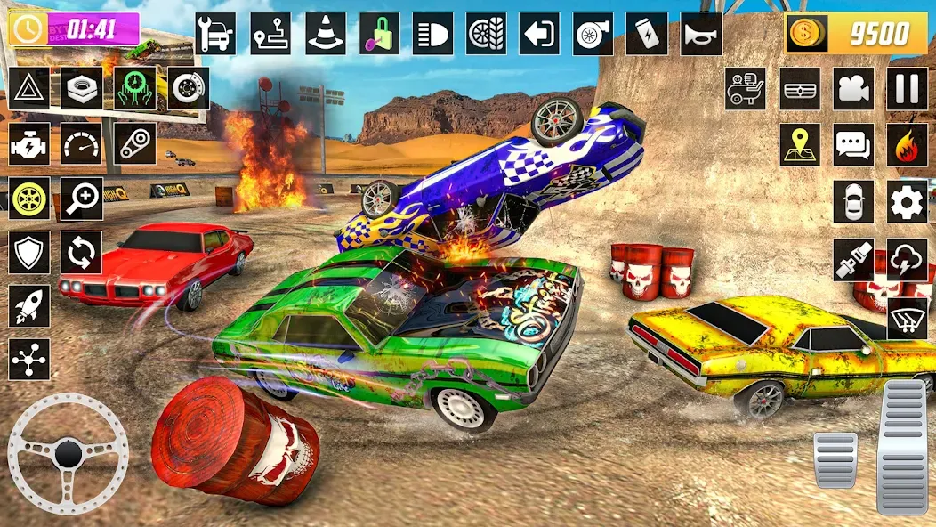 X Demolition Derby : Car Games [МОД Mega Pack] APK Android Screenshot 2