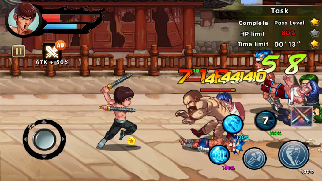 Kung Fu Attack: Final Fight (Кунгфу Атака) [МОД Все открыто] APK Android Screenshot 4