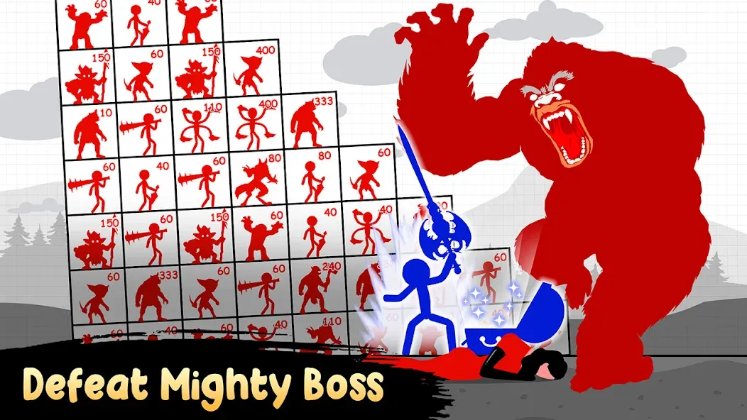 Stick Hero: Tower Defense (тик Хиро) [МОД Много денег] APK Android Screenshot 1