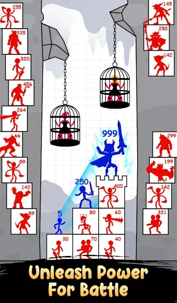 Stick Hero: Tower Defense (тик Хиро) [МОД Много денег] APK Android Screenshot 2